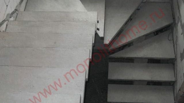 Цена за монтаж монолитной межэтажной лестницы под ключ