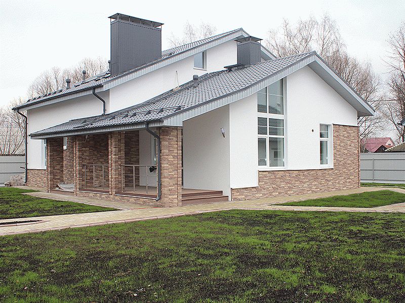 Готовый дом из газосиликатных блоков