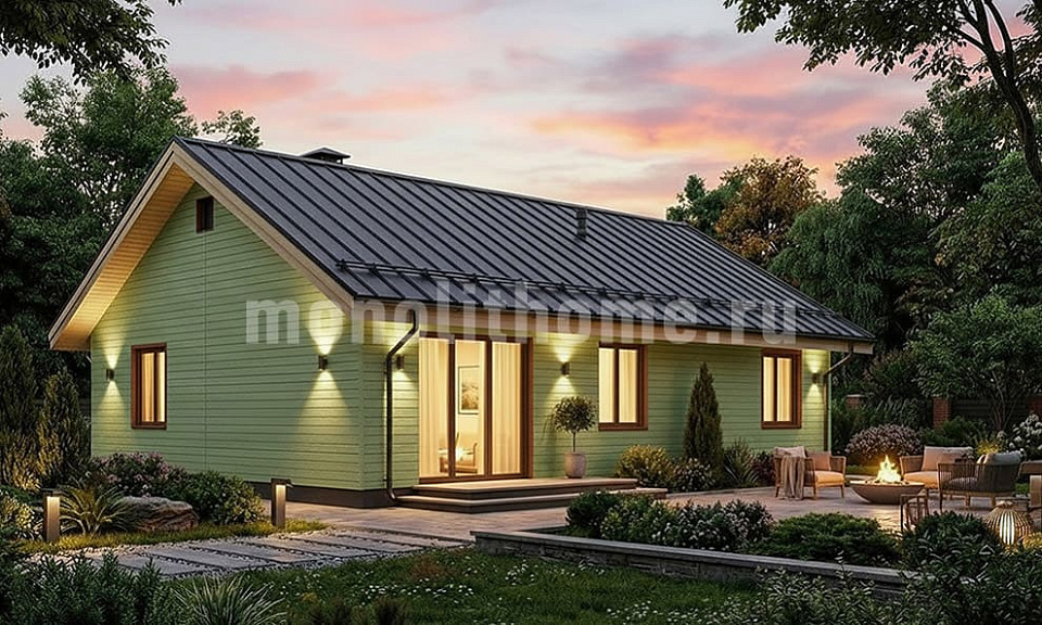 Дом  Лорик 2 одноэтажный 9x12