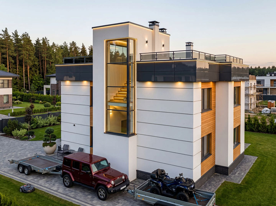 Дом из керамзитобетона Витязь 1 двухэтажный 10x12