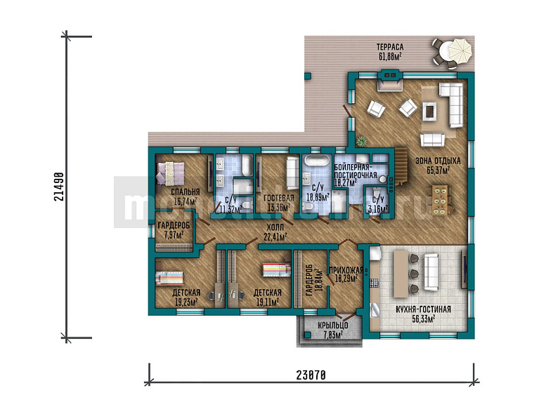 Проект дома Пространство 2 — 1