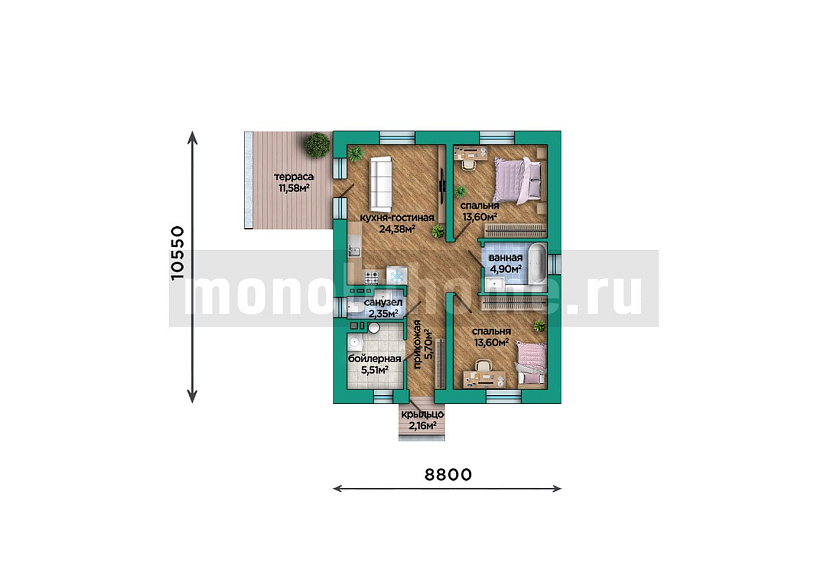 Проект дома Лантор 2 — 1