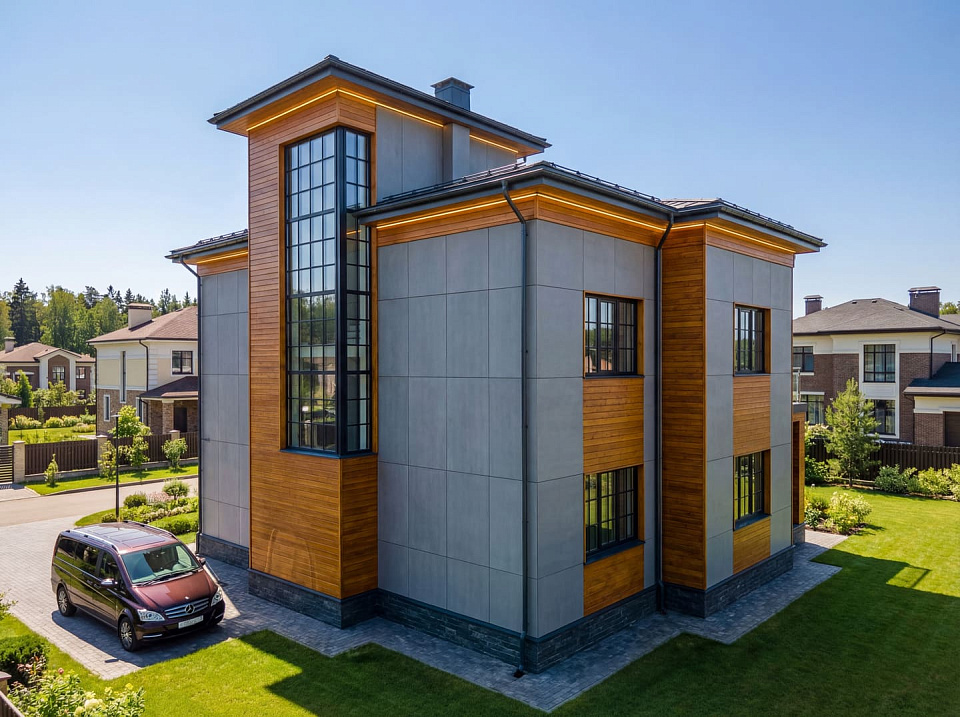 Дом из газобетона Витязь 7 двухэтажный 12х12