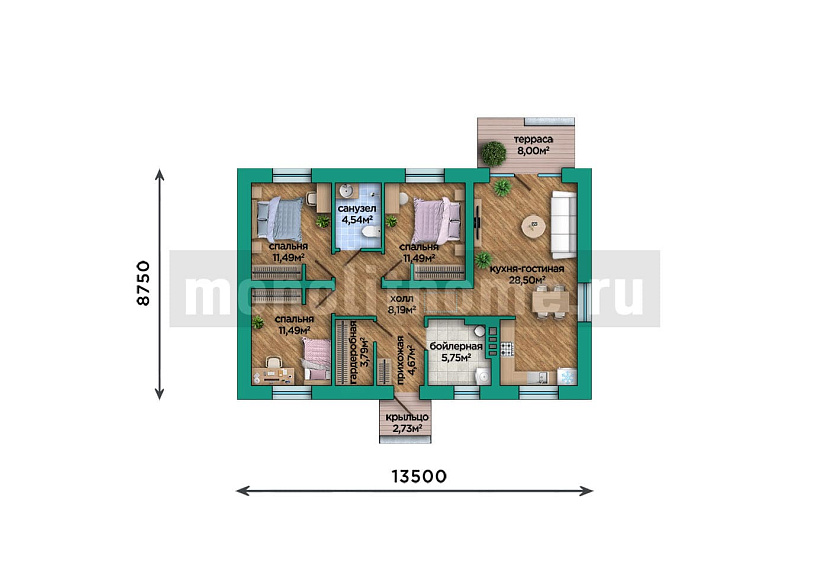 Проект дома Тренд 2 — 1