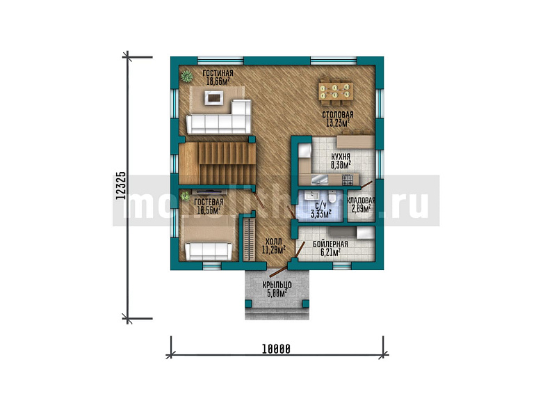 Проект дома Норд 2 — 1