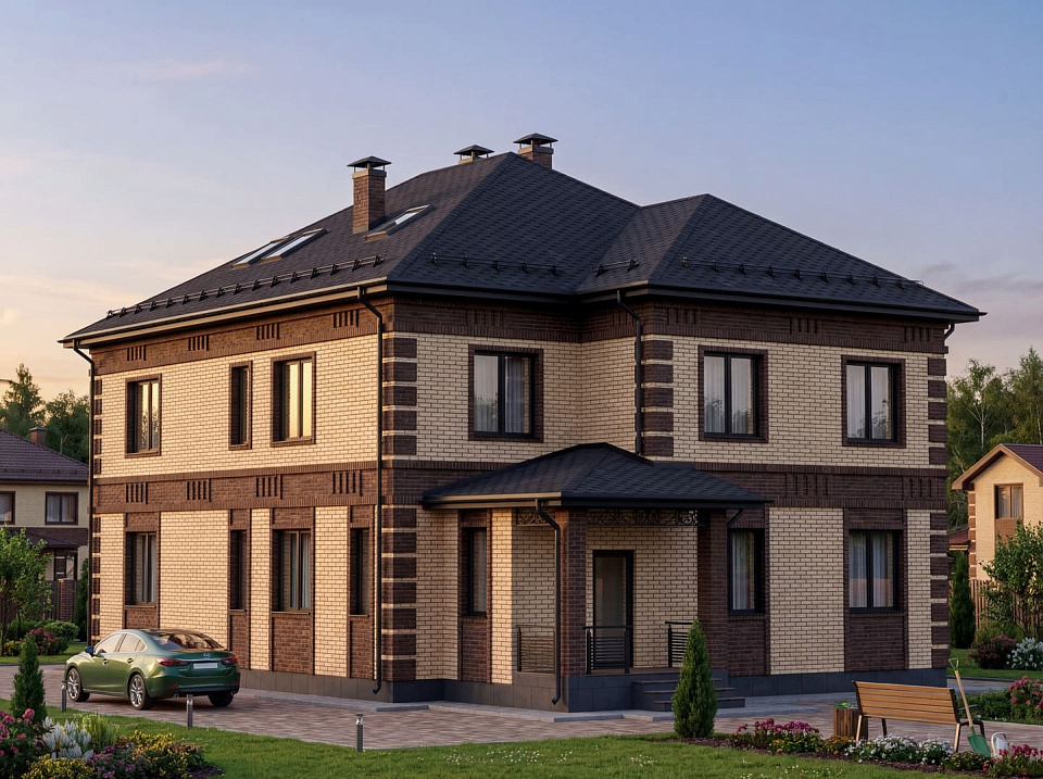 Дом  Грюнвальд  11 двухэтажный 12х12