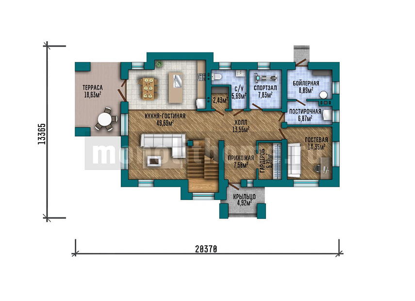 Проект дома Келвин 2 — 1