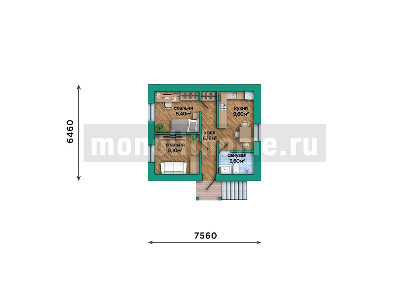 Проект дома Лорен 2 — 1