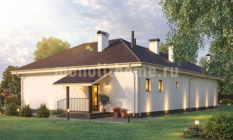 Дом  Мелвик 2 одноэтажный 10x12