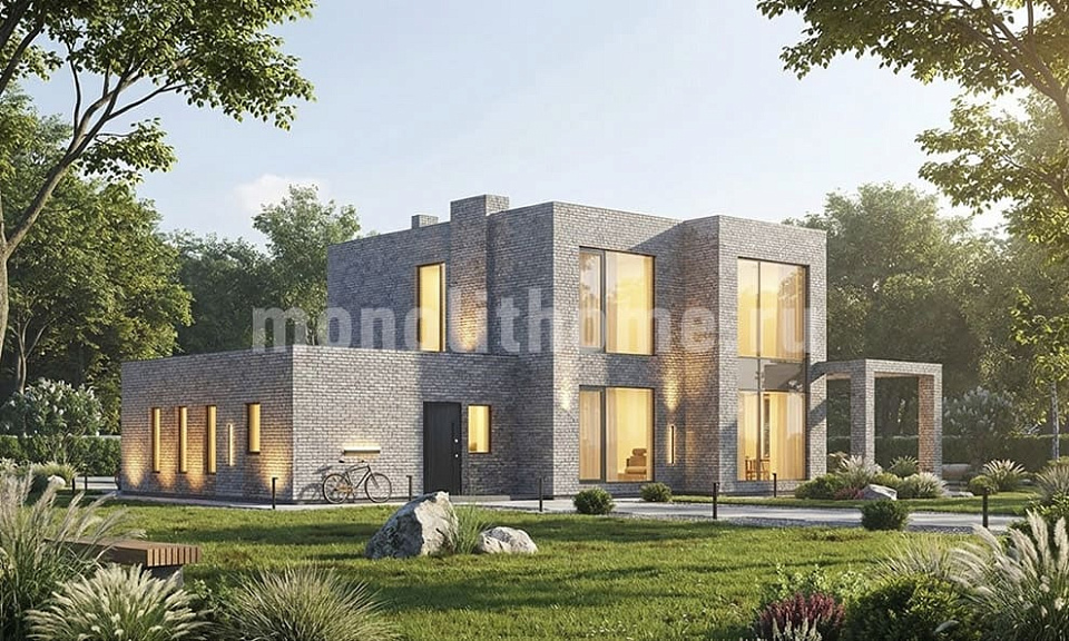 Дом из полистеролбетона Ориентир 2 двухэтажный 13х13