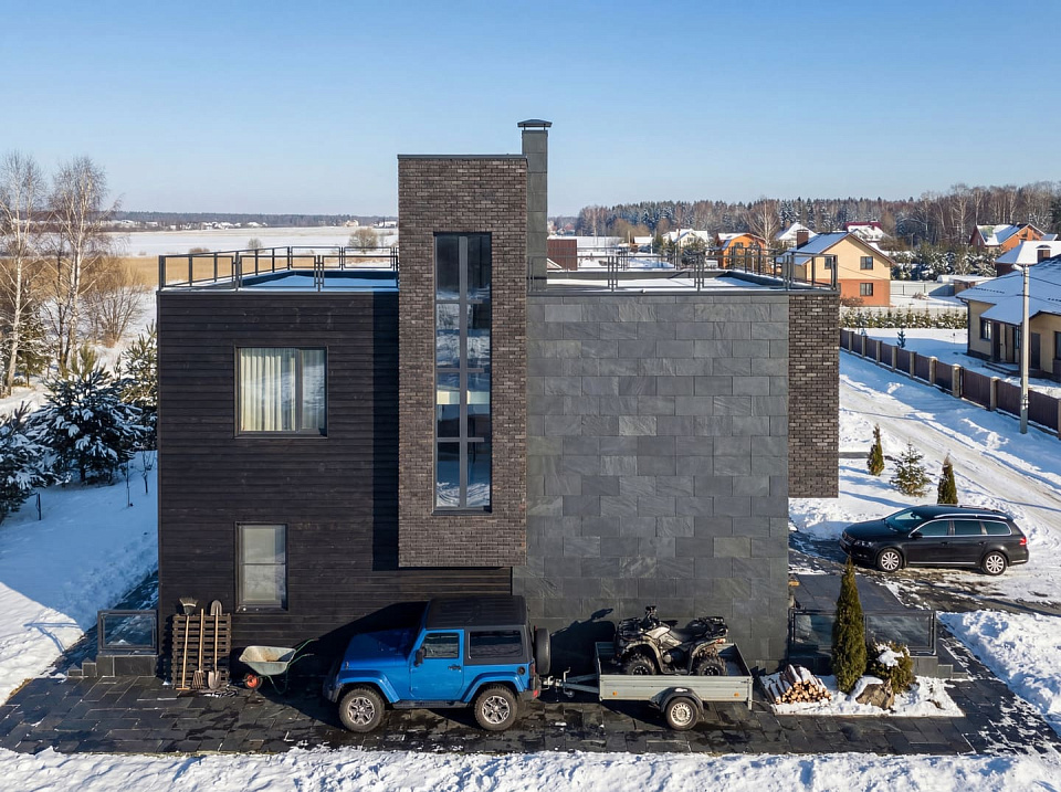 Дом из монолитного полистиролбетона Троицк 6 трехэтажный 13х13