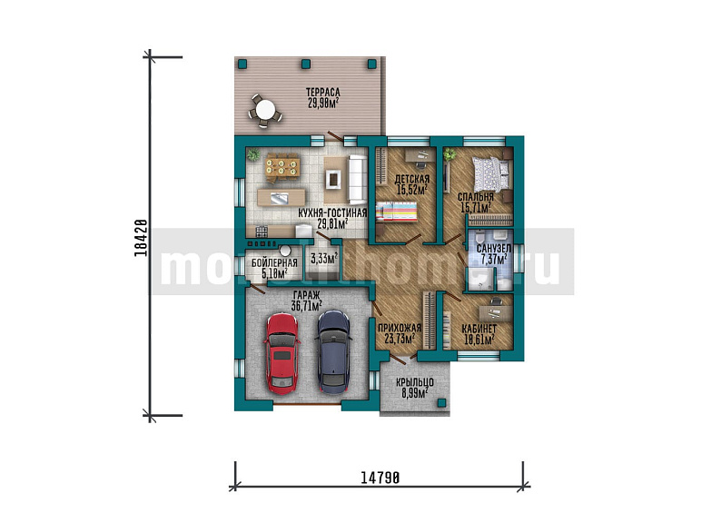 Проект дома Горизонт 2 — 1