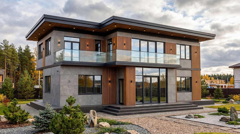 Дом из керамических блоков Лахти 8 двухэтажный 13х13