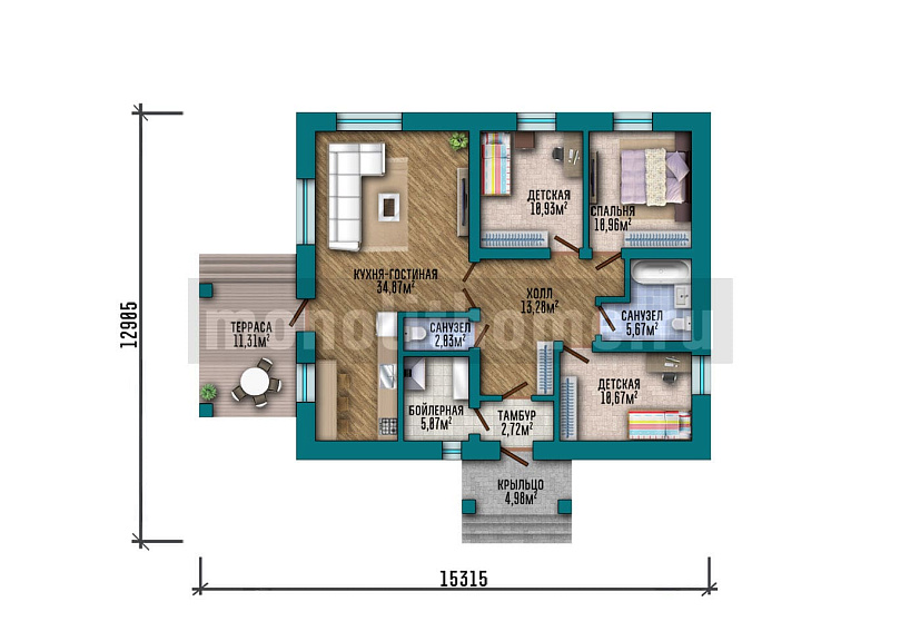 Проект дома Норден 2 — 1