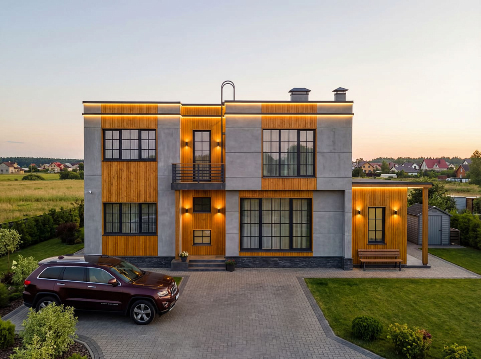 Дом на монолитном каркасе Барвиха 7 двухэтажный 15х15