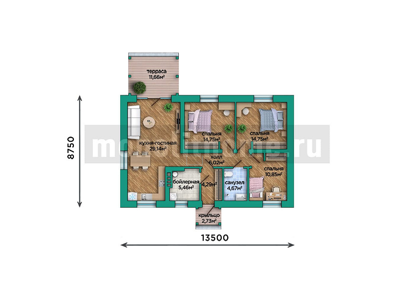 Проект дома Локрис 2 — 1