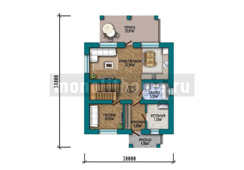 Проект дома Импульс 2 — 1