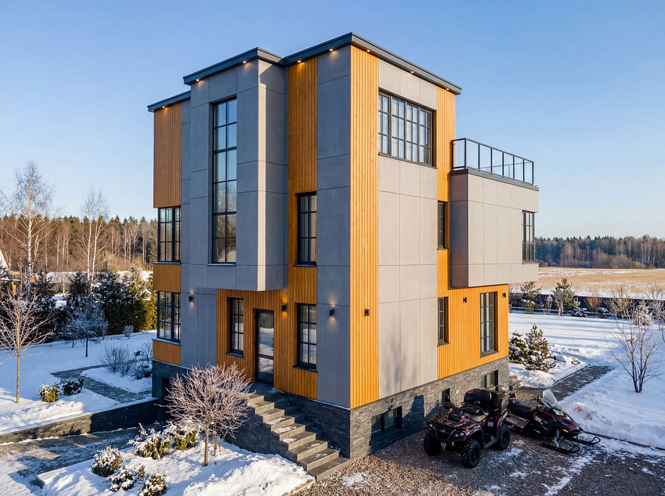 Дом из бетона Тарзан 7 трехэтажный 11х11