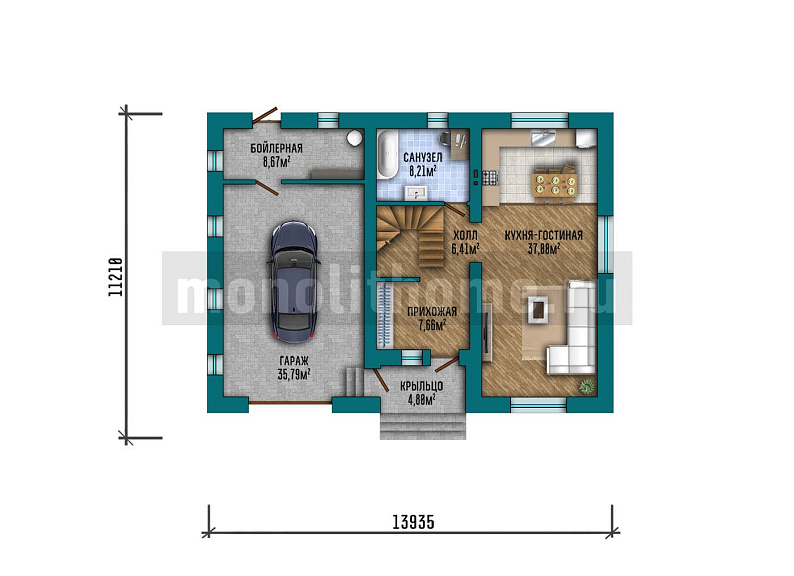Проект дома Полюс 2 — 1