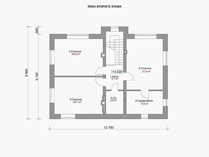 Проект дома Репино 2 — 3