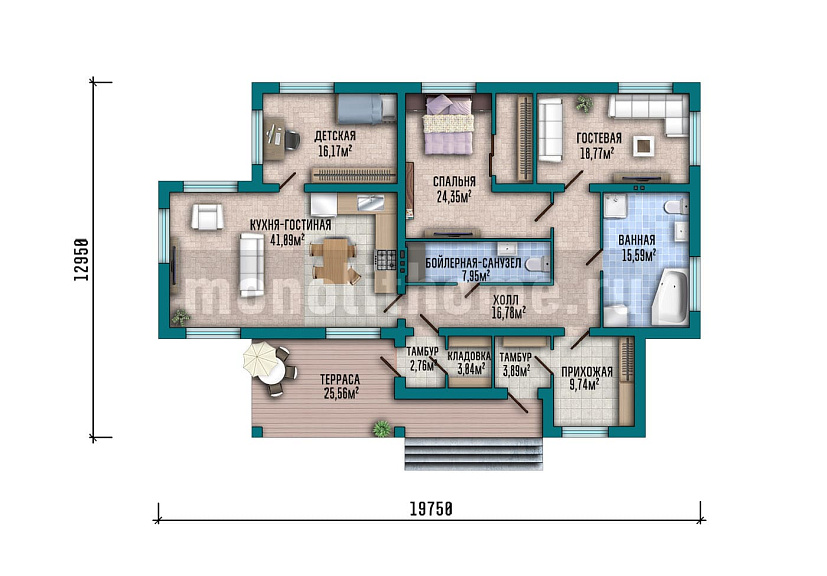 Проект дома Контур 2 — 1