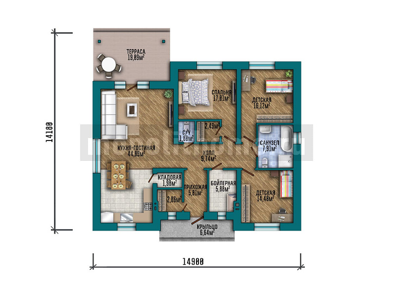 Проект дома Простор 2 — 1