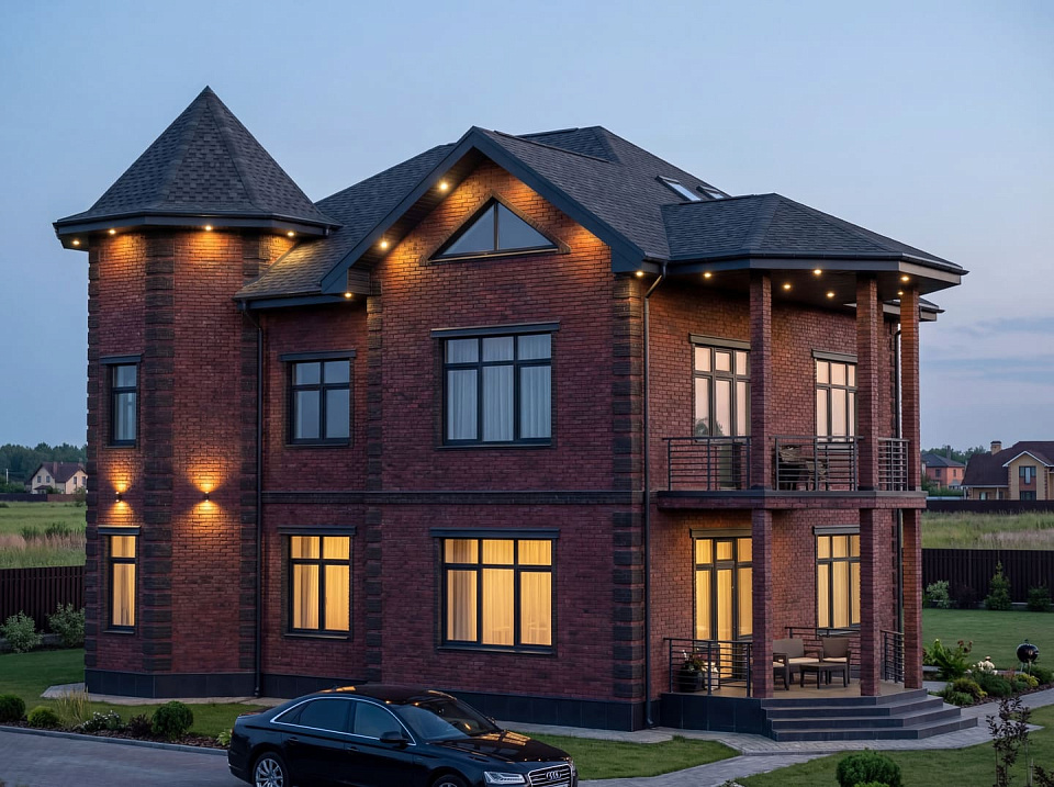 Дом из керамзитобетона Шервуд-7 двухэтажный 13х13