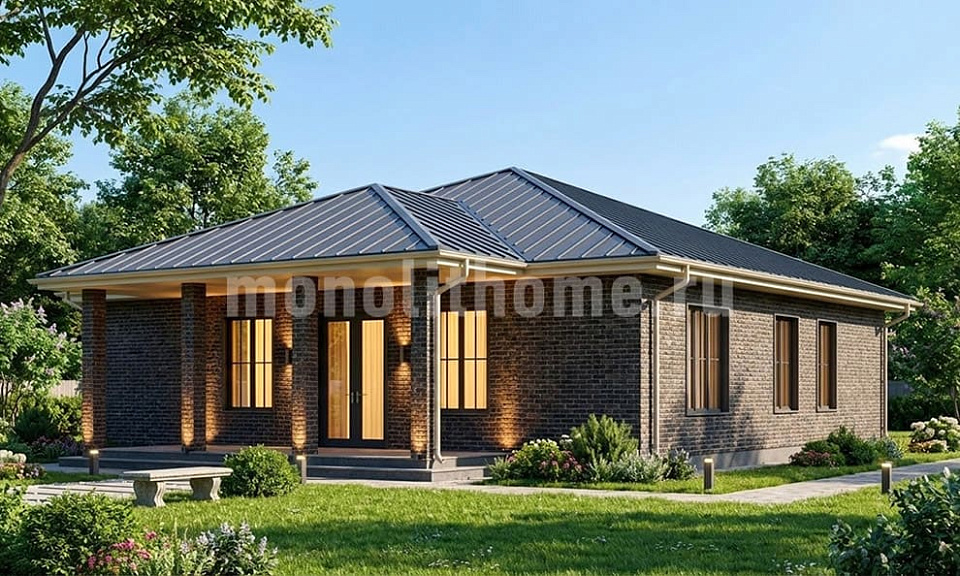 Дом  Матрикс 2 одноэтажный 15х15