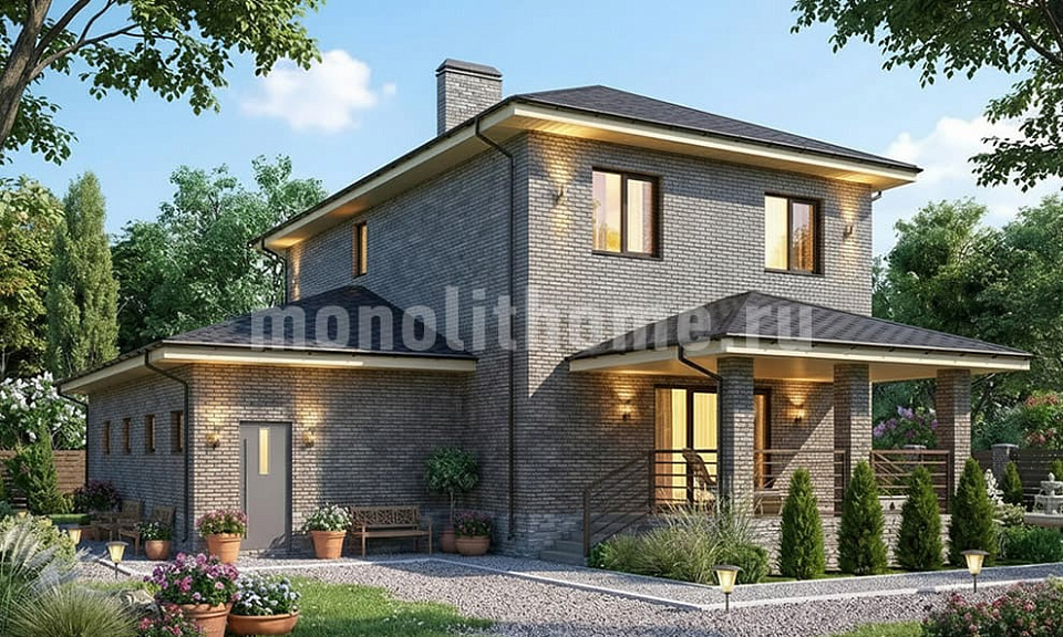 Дом  Риалто 2 двухэтажный 12х12