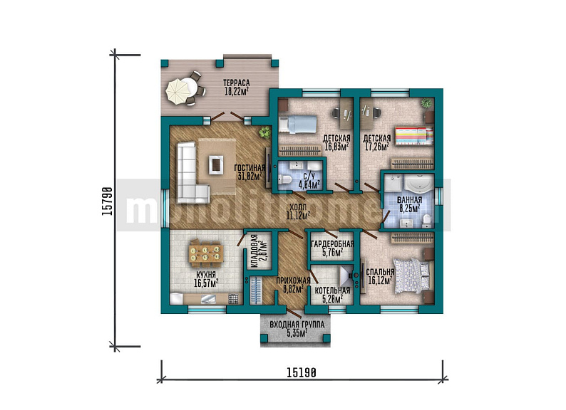 Проект дома Статус 2 — 1