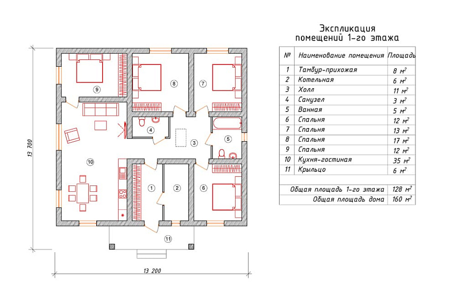 Проект дома Полтава-6 — 1