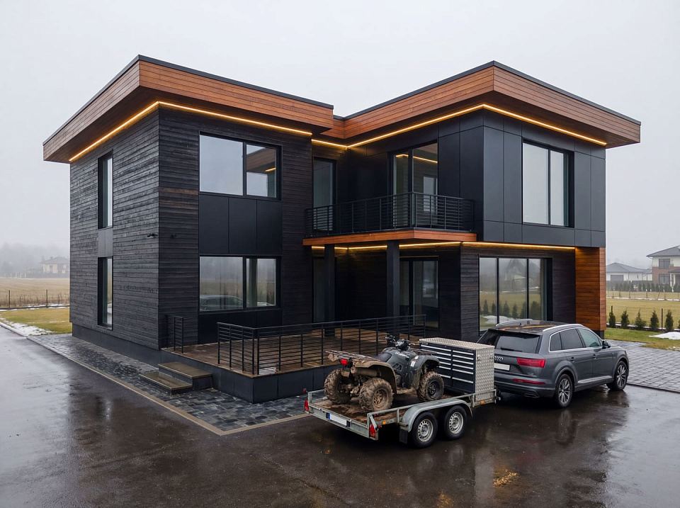 Дом на монолитном каркасе Барвиха 2 двухэтажный 11х11