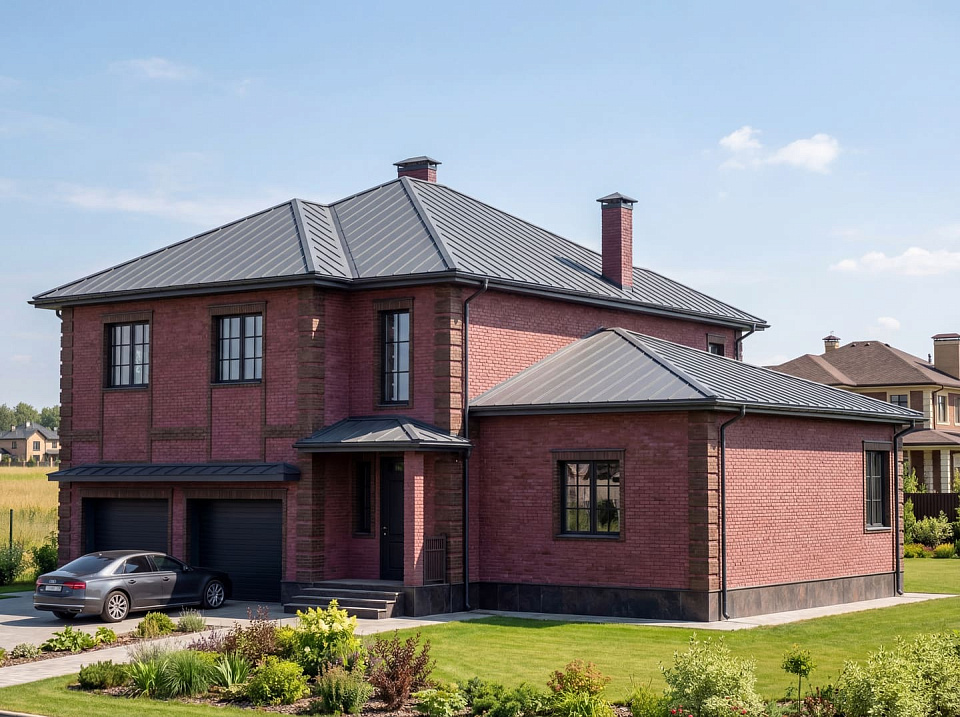 Дом из теплоблоков Льеж 6 двухэтажный 12х12