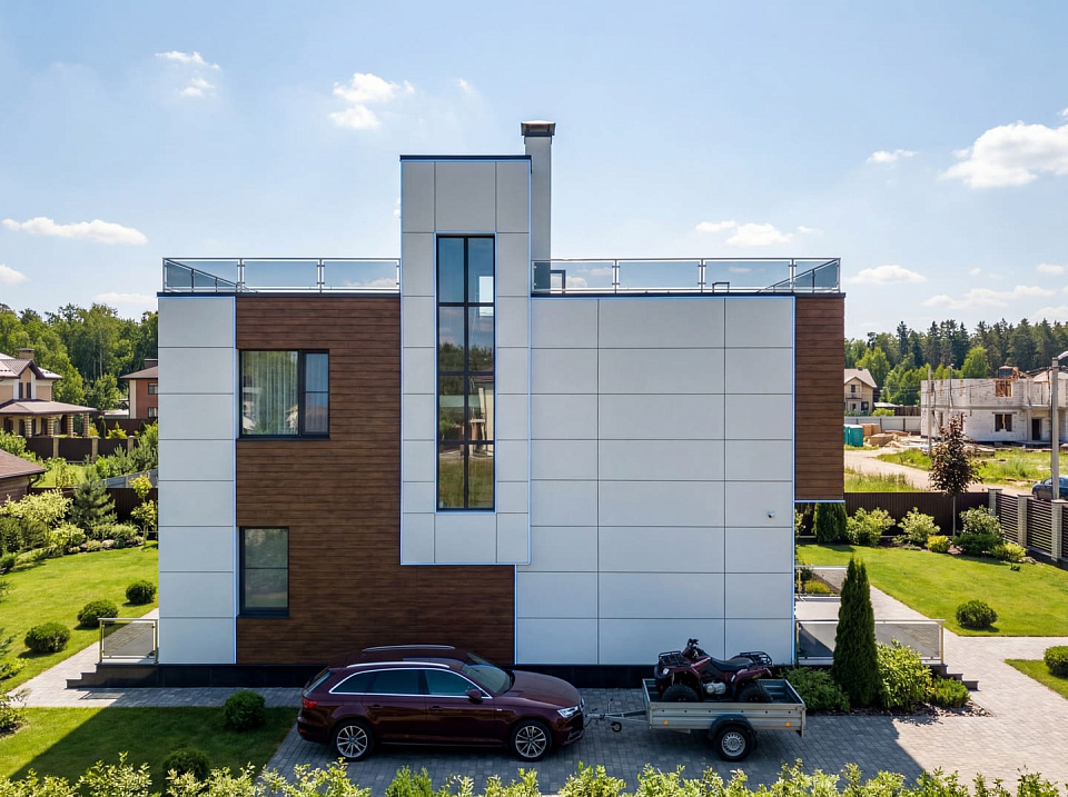 Дом из бетона Троицк 7 трехэтажный 14х14