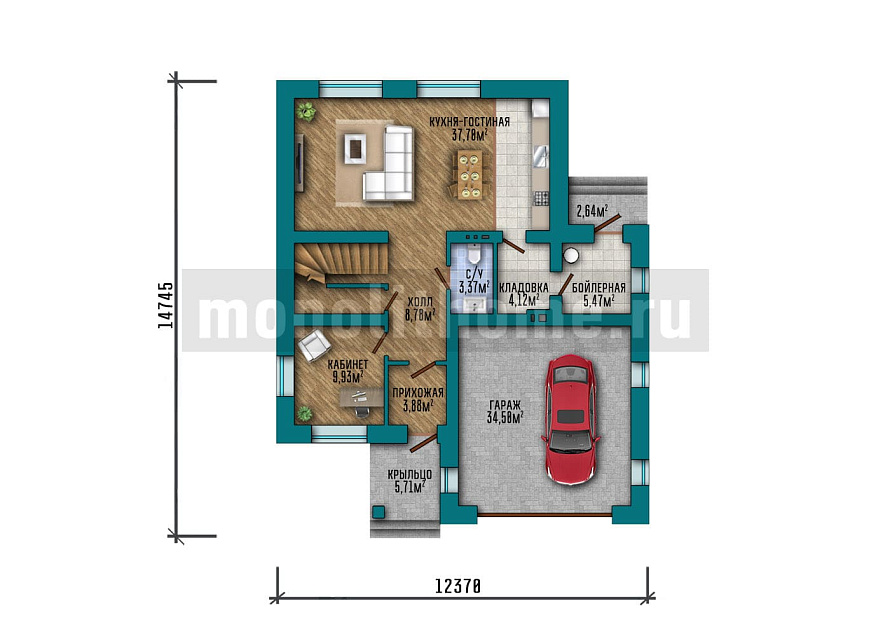 Проект дома Айрон 2 — 1