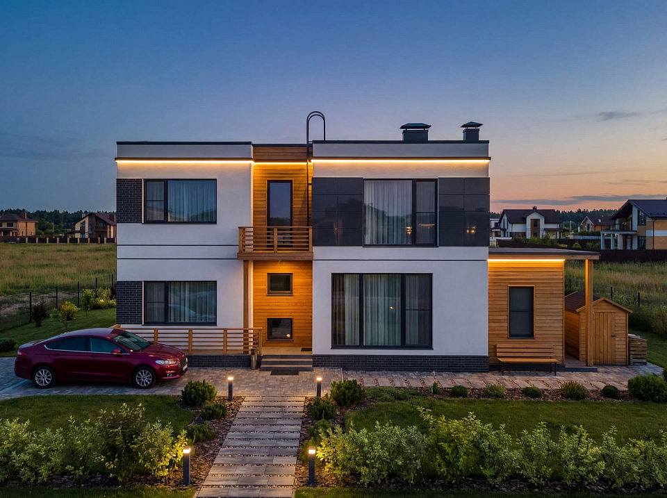 Дом из бетона Барвиха 1 двухэтажный 15х15