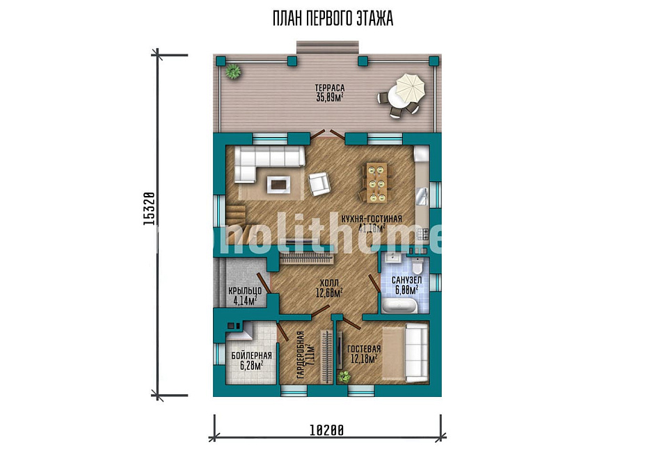 Проект дома Хром-2 — 1