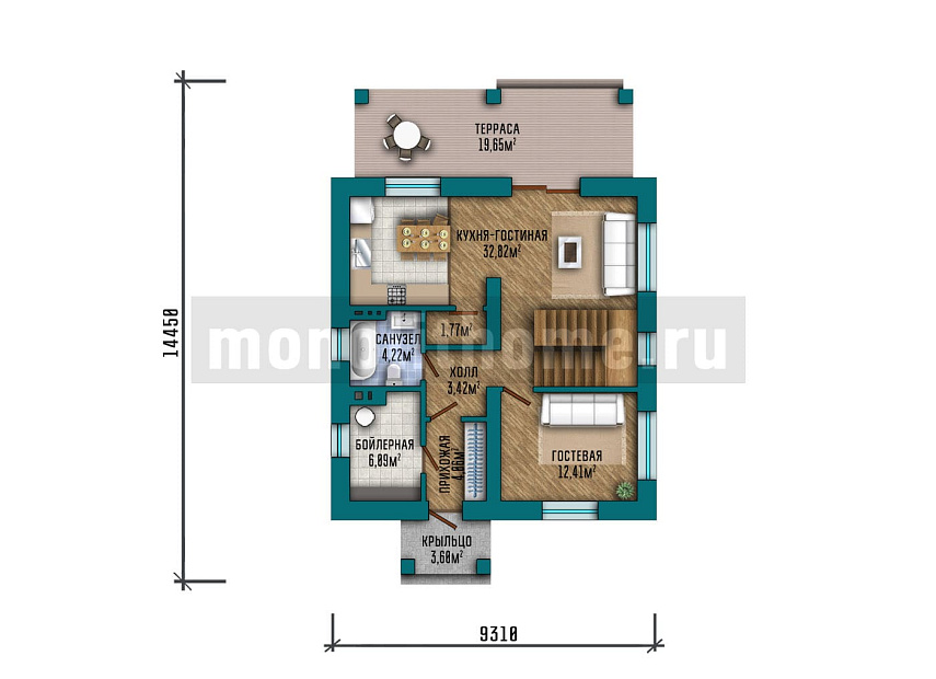 Проект дома Айсберг 2 — 1