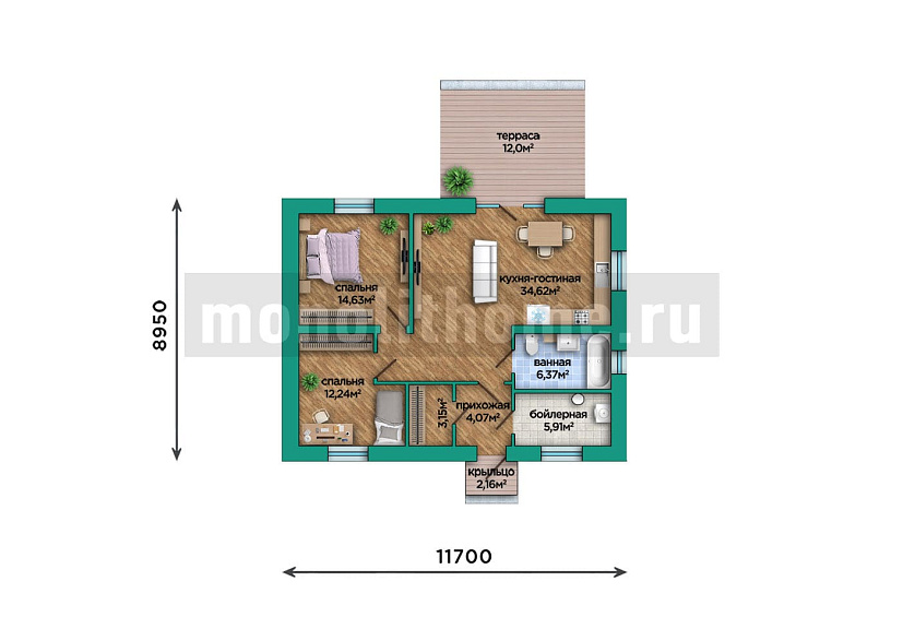 Проект дома Аспен 2 — 1