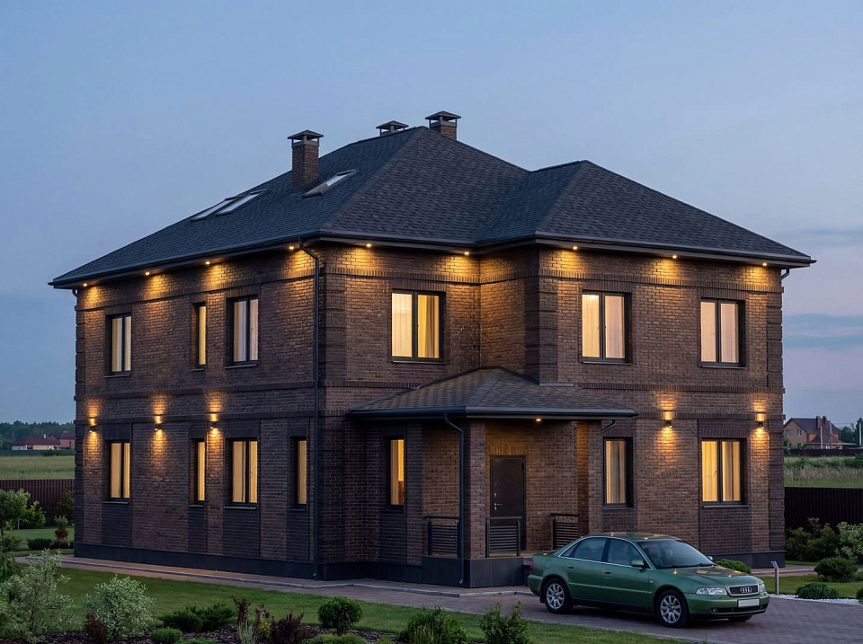 Дом из полистеролбетона Грюнвальд  8 двухэтажный 14х14