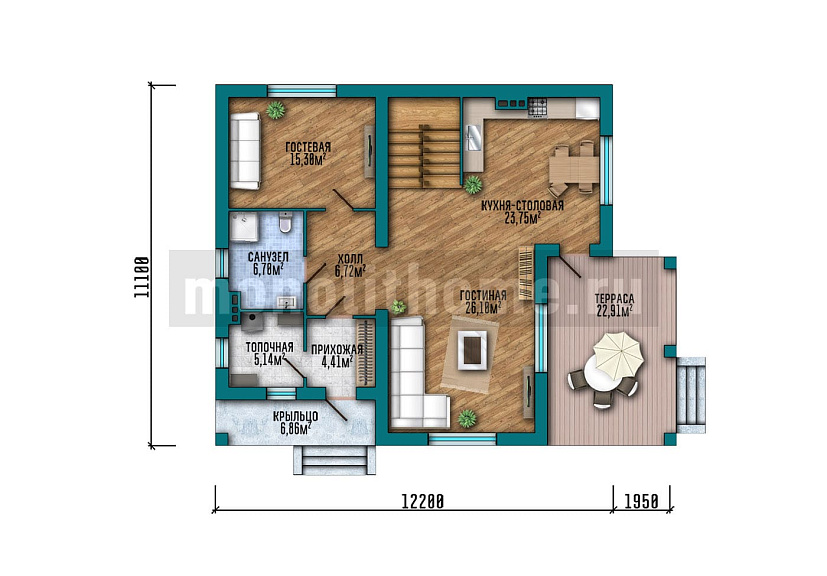 Проект дома Рейк 2 — 1