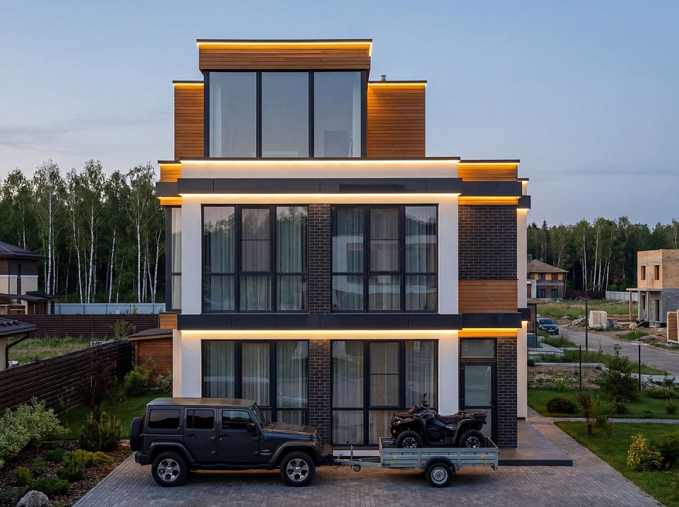 Дом  Кедр-3 трехэтажный 10x12