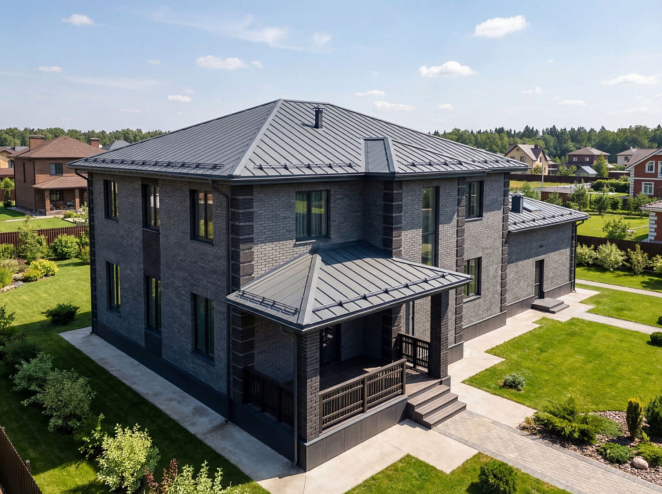 Дом из крупноформатных Лапино 3 двухэтажный 13х13