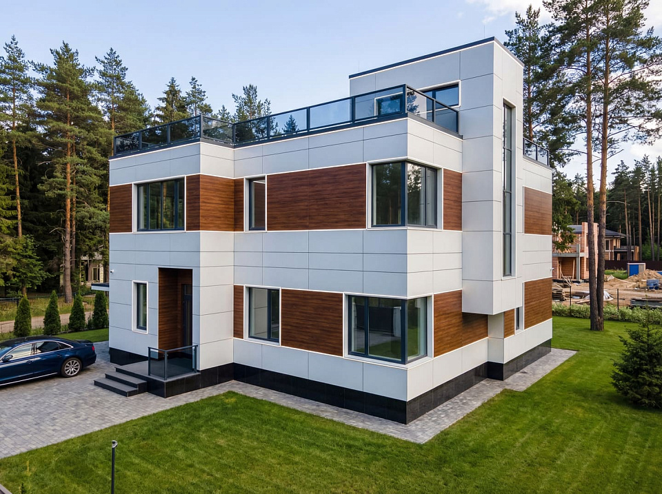 Дом из бетона Троицк 7 трехэтажный 14х14