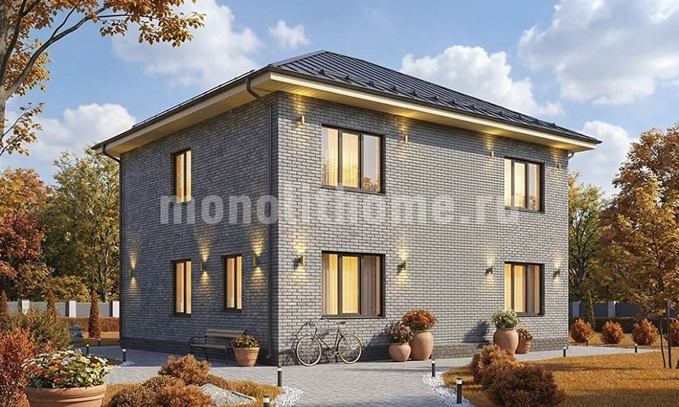 Дом  Стиль 2 двухэтажный 12х12