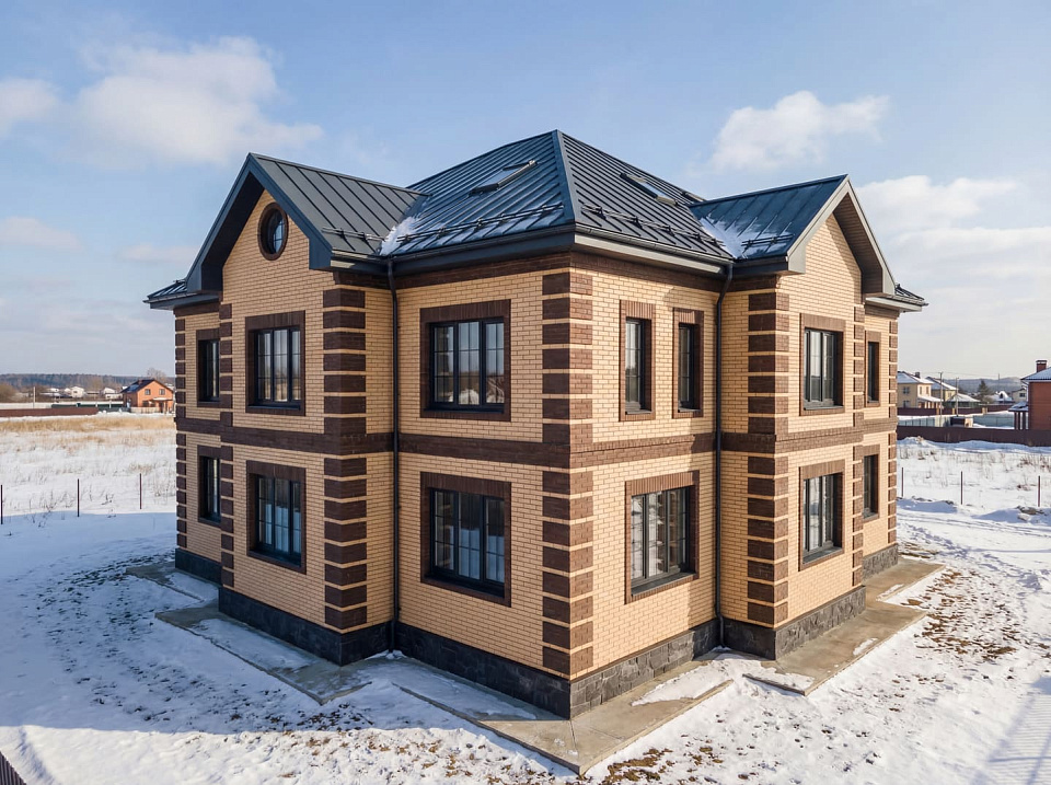 Дом из пеноблоков Горки-23 двухэтажный 14х14