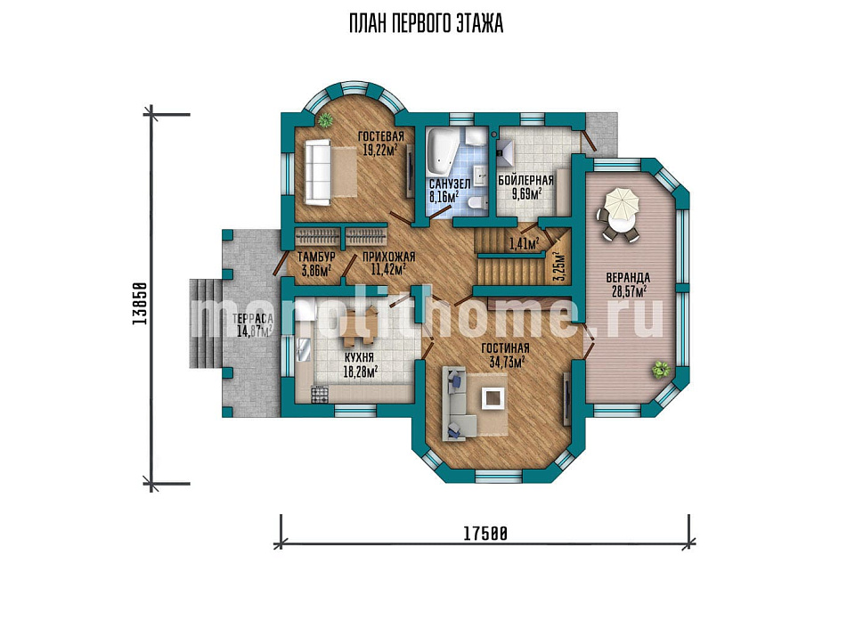 Проект дома Коринф — 1