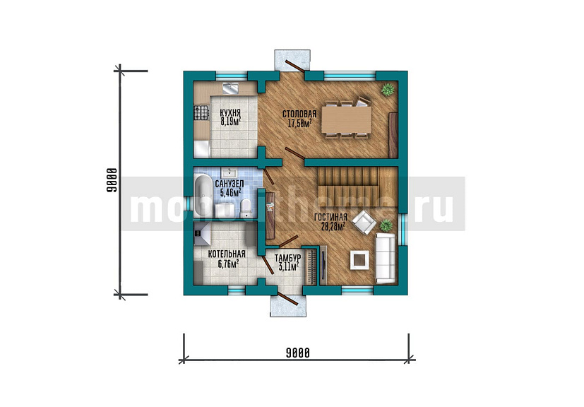 Проект дома Симметрия 2 — 1