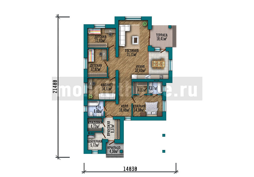 Проект дома Парадигма 2 — 1
