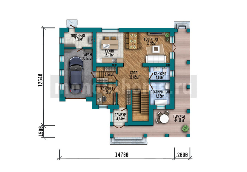 Проект дома Ритм 2 — 1